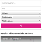 RentalNet launcht mobile Version